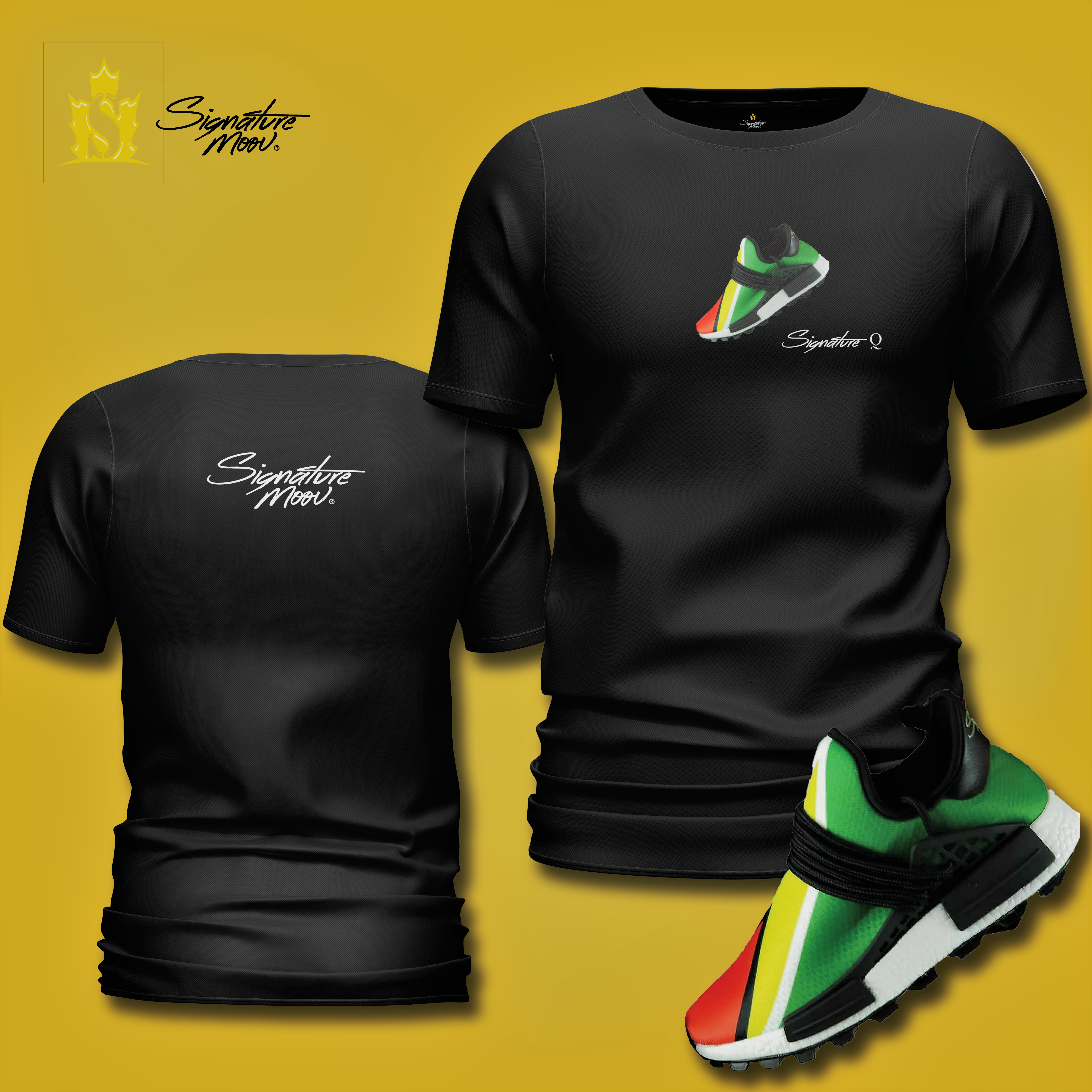 Signature Sneakers Black Shirt