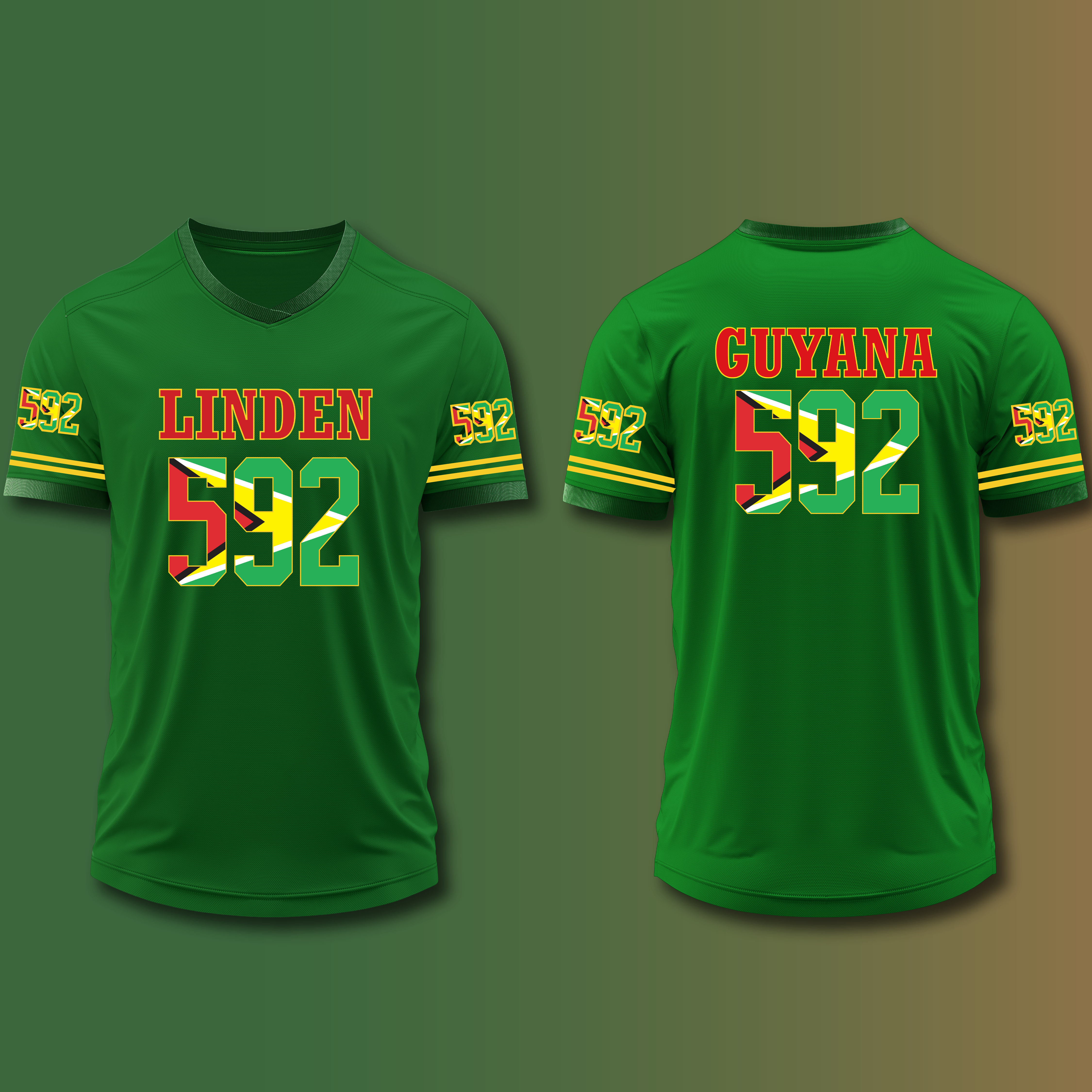 Green Custom Printed T-Shirt