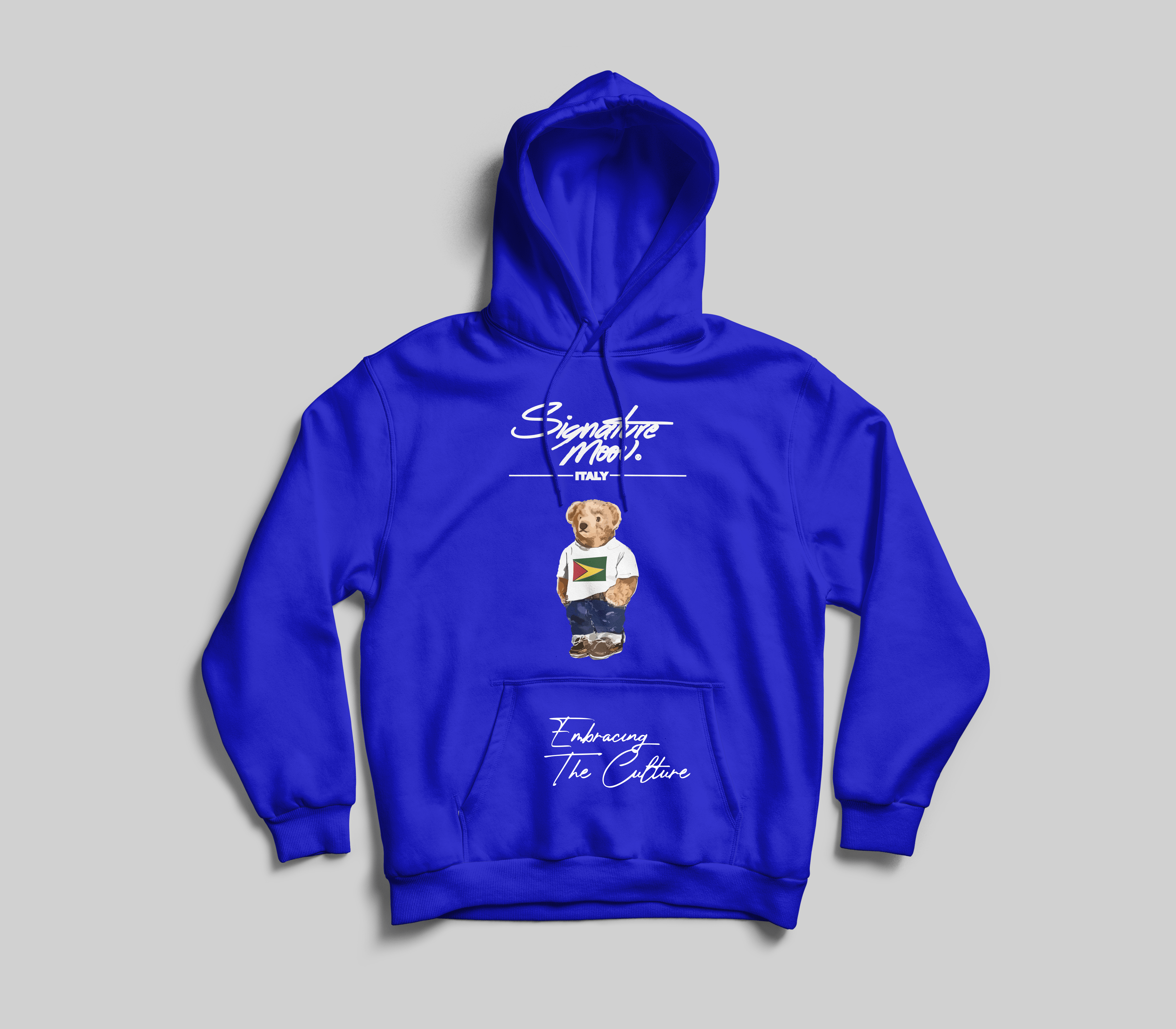 Blue Stylish Bear Hoodie